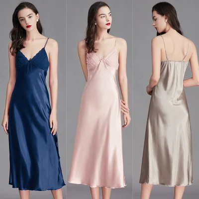 2022 Plus-Size Lady Summer Slip Nightdress